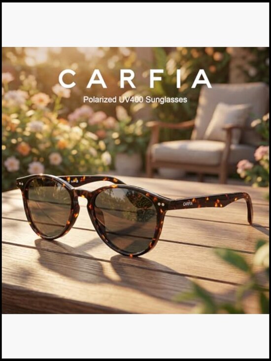 Retro Acetate Womens Polarized Sunglasses UV400 Protection Panto Frame